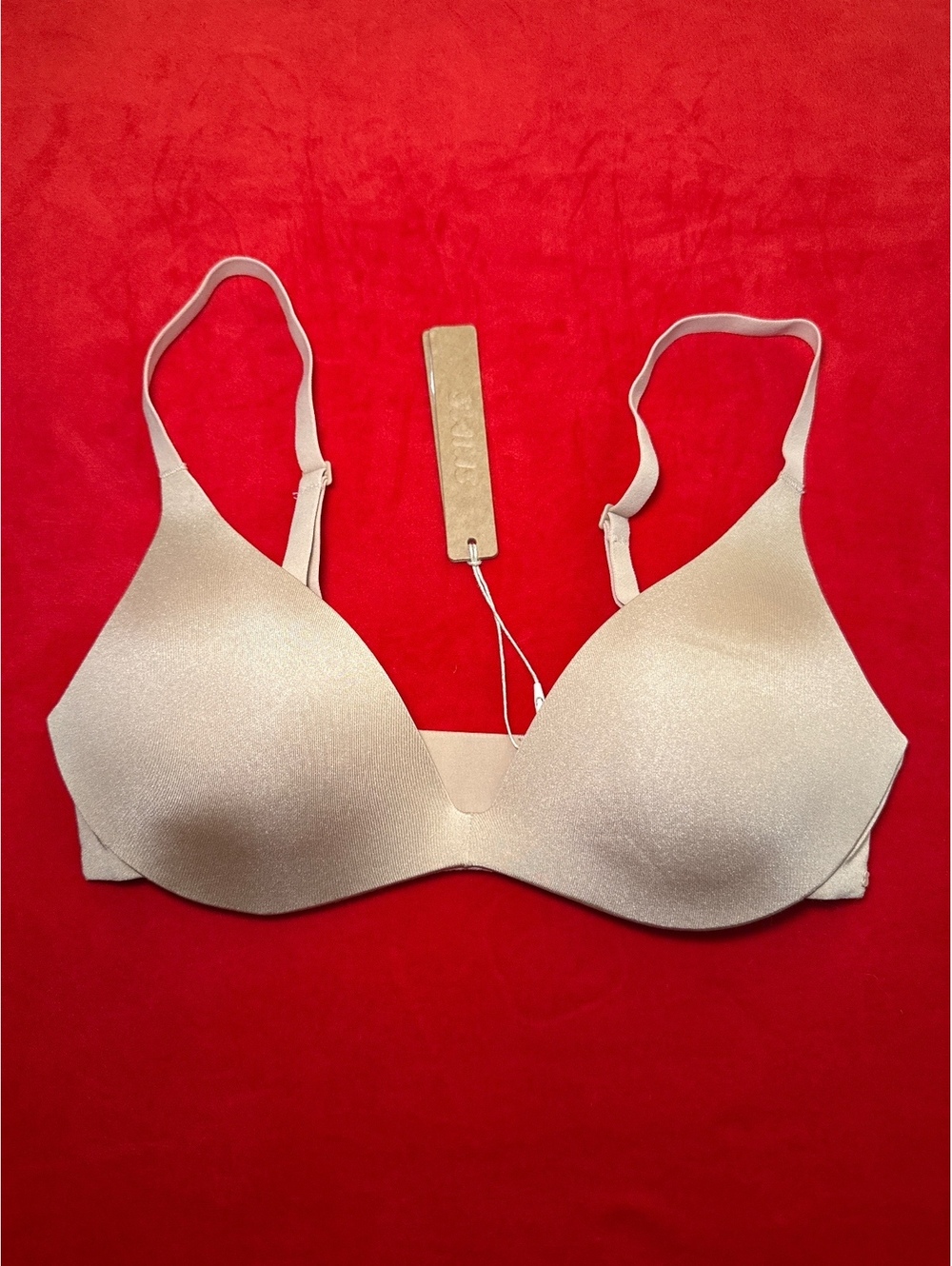 Skims Wireless Form Super Push Up Bra Color Clay Size 34D